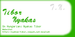 tibor nyakas business card